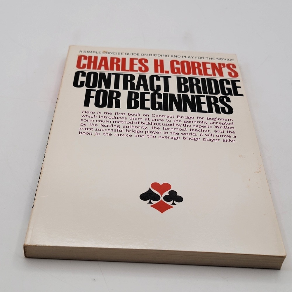 Charles H. Goren Contract Bridge For Beginners Paperback Fireside Reprint Good